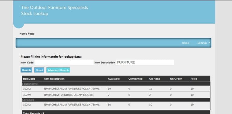 ASp.Net MVC SQL Furniture manufacturing unit Australia